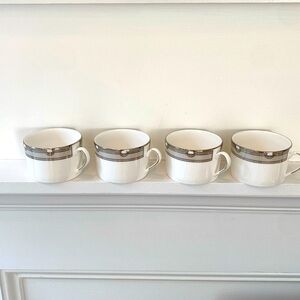 Kate Spade X Lenox Corona Grove Platinum Cups set of 4